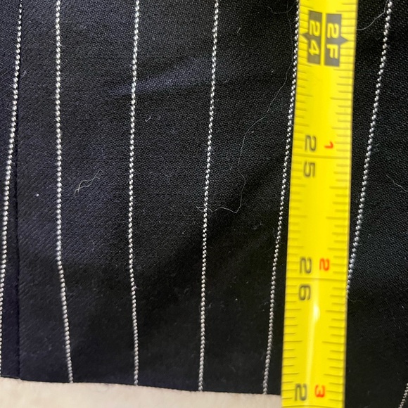 VTG 90s Avant Garde Old Money Structured Pinstripe Double Breasted Blazer M - Picture 8 of 8